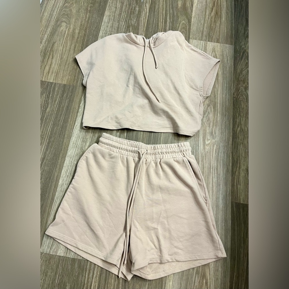 Fashion Nova Beige Lounge Set